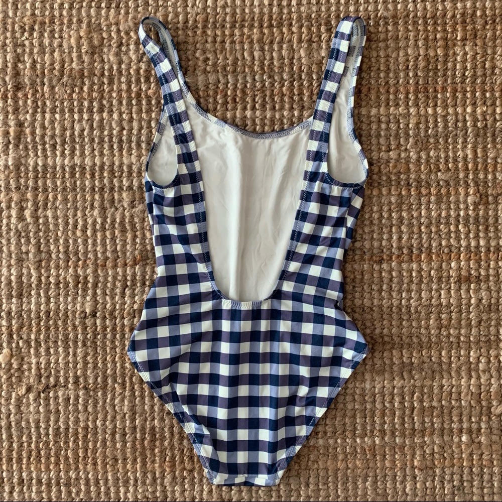 Solid And Striped Gingham One-Piece - image 2
